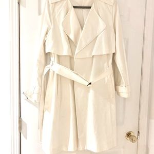 White DKNY Trench Coat